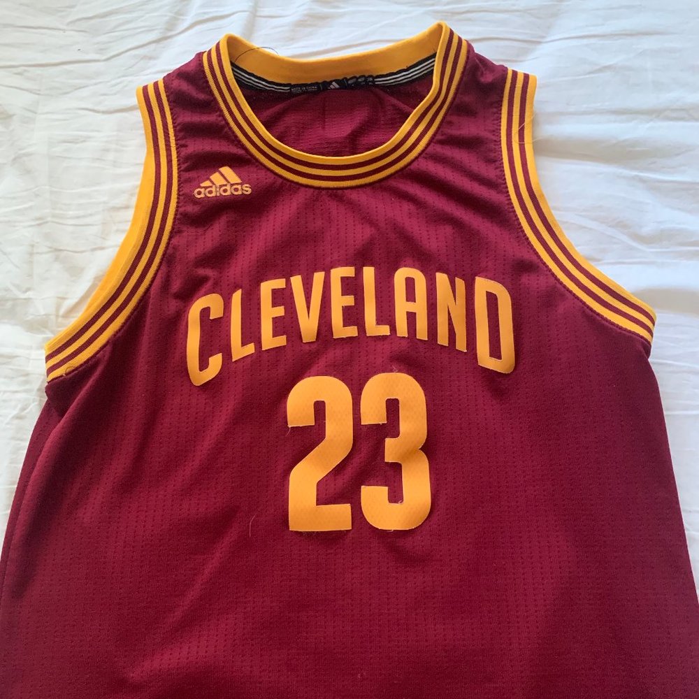 ADIDAS Lebron Maroon Cavaliers Basketball Jersey